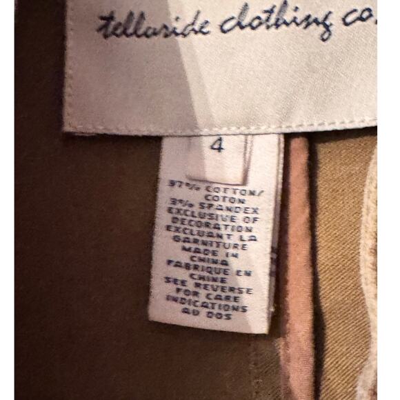 Telluride Clothing Company beaded/embroidered mandarin collar jacket 4 - Picture 4 of 8